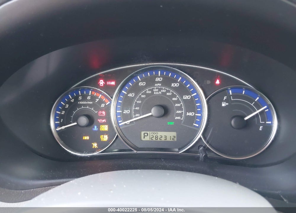 2010 SUBARU FORESTER 2.5X VIN: JF2SH6BC6AH906069