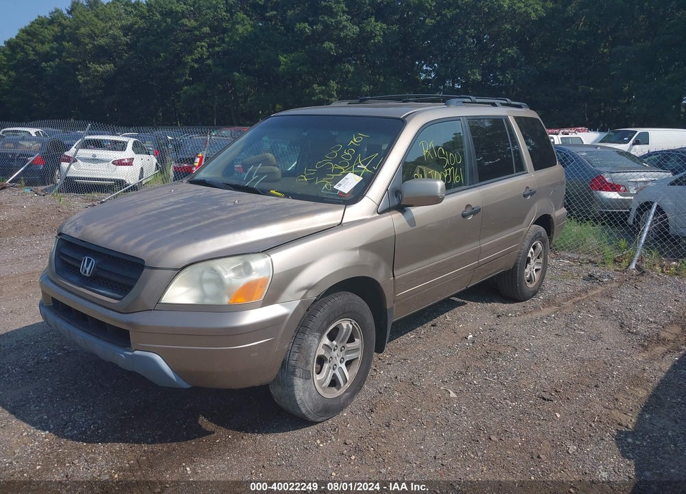 2005 HONDA PILOT EX-L VIN: 2HKYF18685H524183