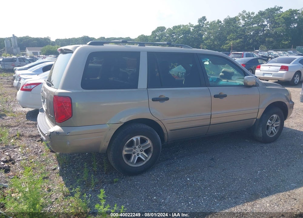 2005 HONDA PILOT EX-L VIN: 2HKYF18685H524183