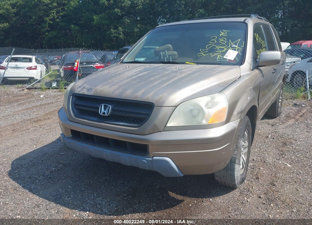 2005 HONDA PILOT EX-L VIN: 2HKYF18685H524183