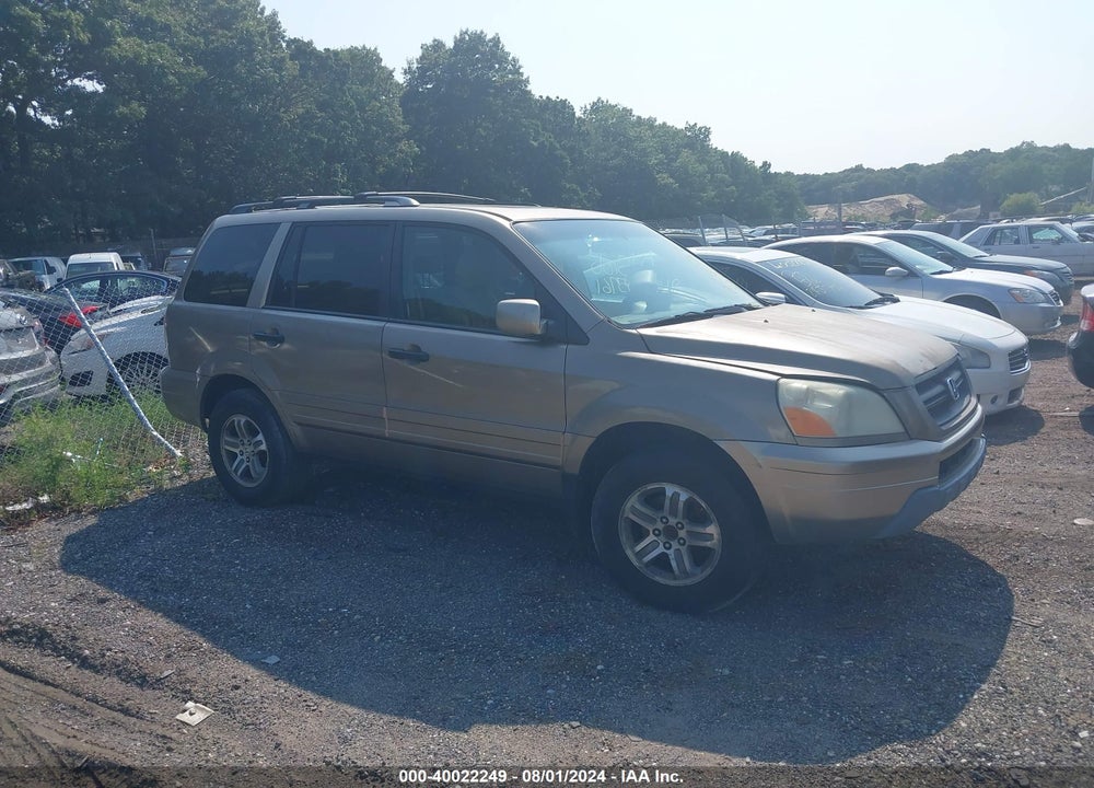 2005 HONDA PILOT EX-L VIN: 2HKYF18685H524183