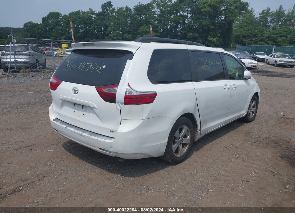 2016 TOYOTA SIENNA VIN: 5TDKK3DC4GS726041