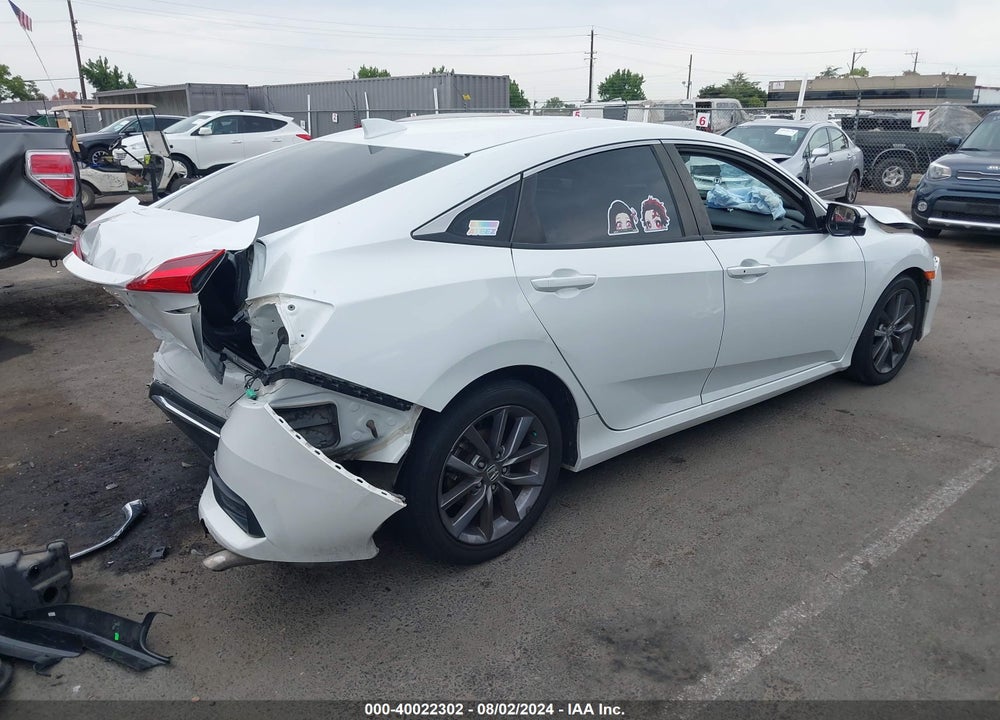 2020 HONDA CIVIC EX VIN: 19XFC1F36LE219663
