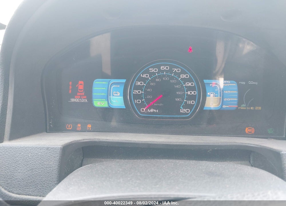2011 FORD FUSION HYBRID VIN: 3FADP0L35BR216647
