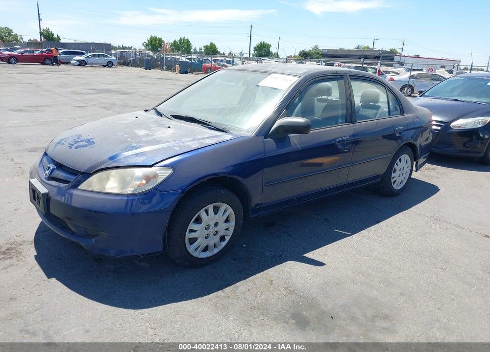 2005 HONDA CIVIC LX VIN: JHMES16585S000816