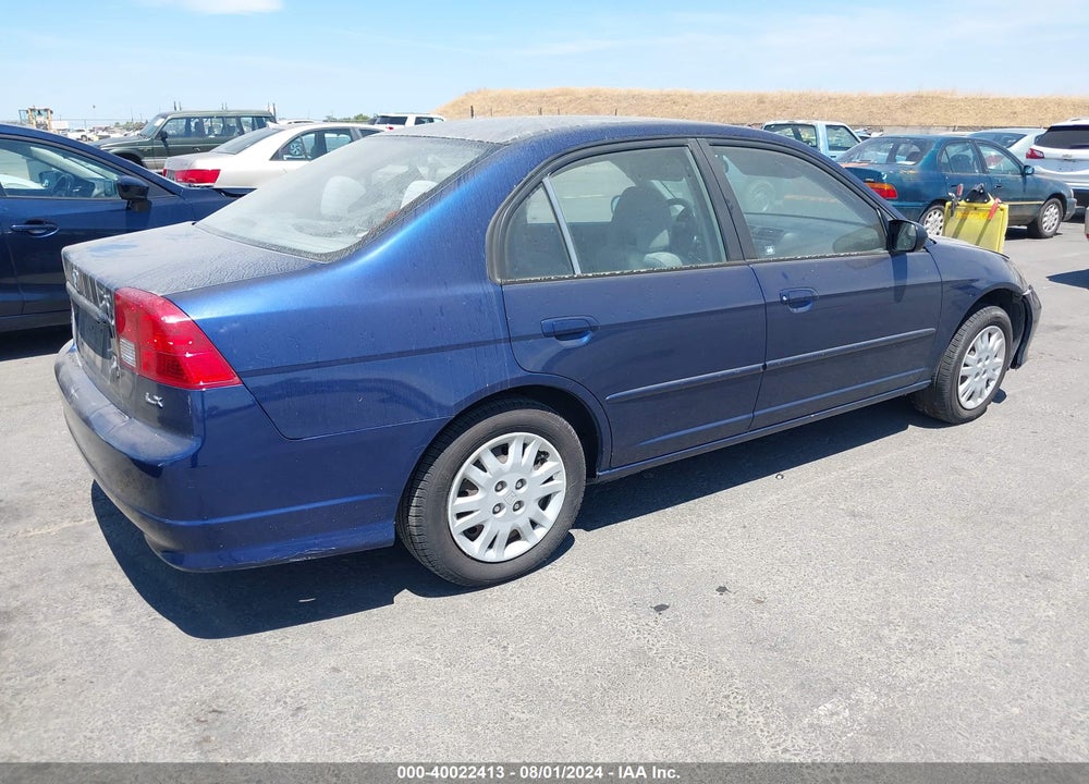 2005 HONDA CIVIC LX VIN: JHMES16585S000816