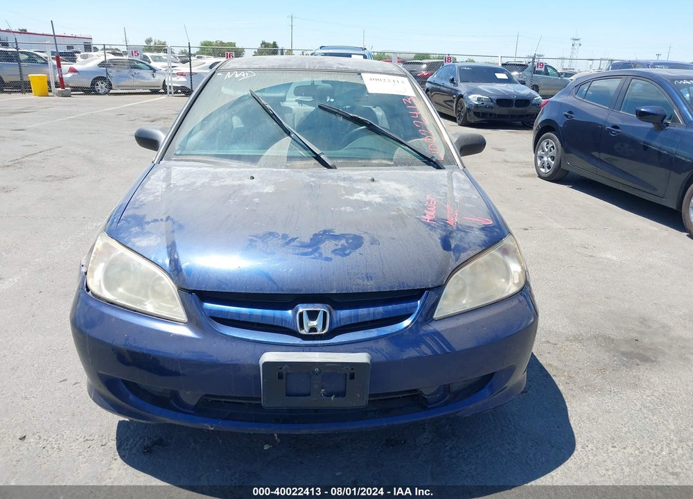 2005 HONDA CIVIC LX VIN: JHMES16585S000816