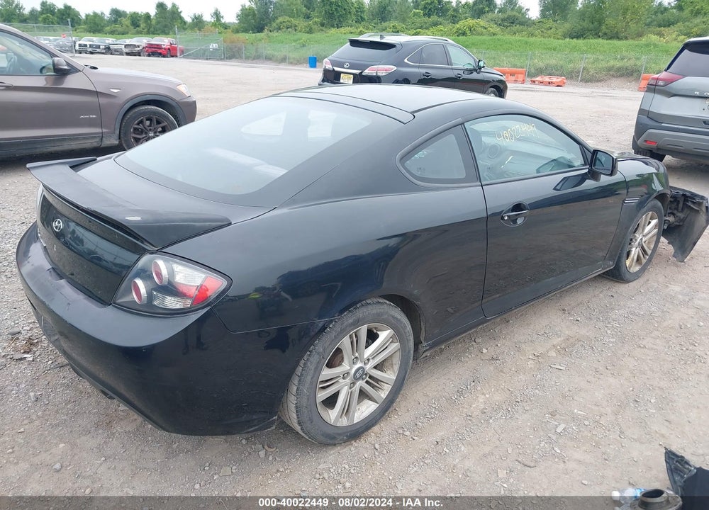 2008 HYUNDAI TIBURON GS VIN: KMHHM66D48U265718