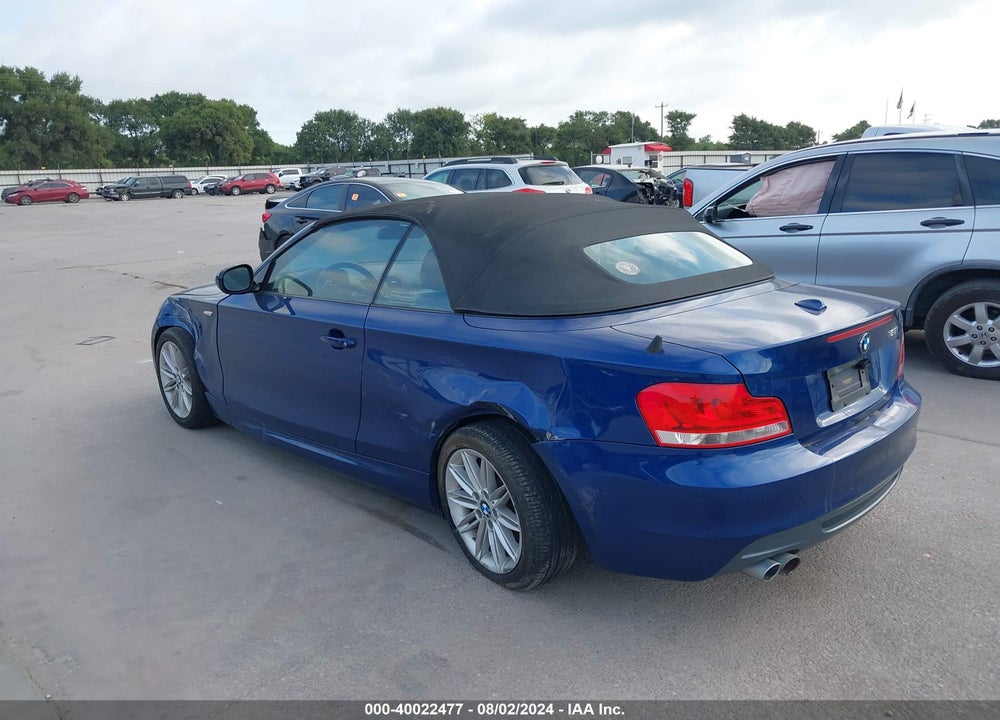2013 BMW 128I VIN: WBAUL7C58DVU09278