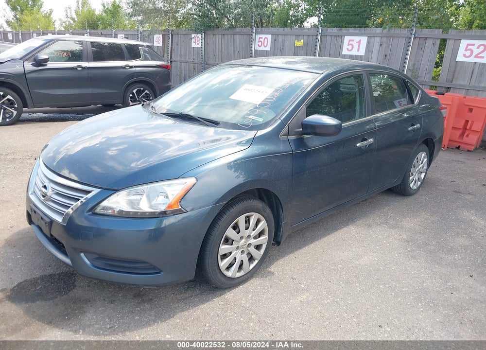 2014 NISSAN SENTRA SV VIN: 1N4AB7AP0EN850777