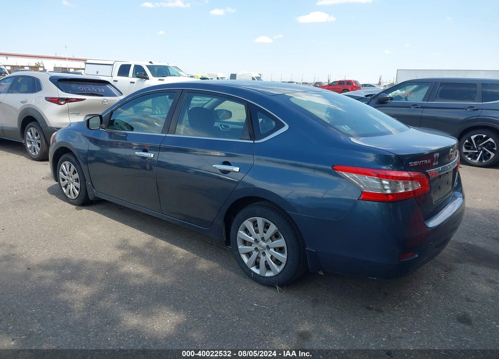 2014 NISSAN SENTRA SV VIN: 1N4AB7AP0EN850777