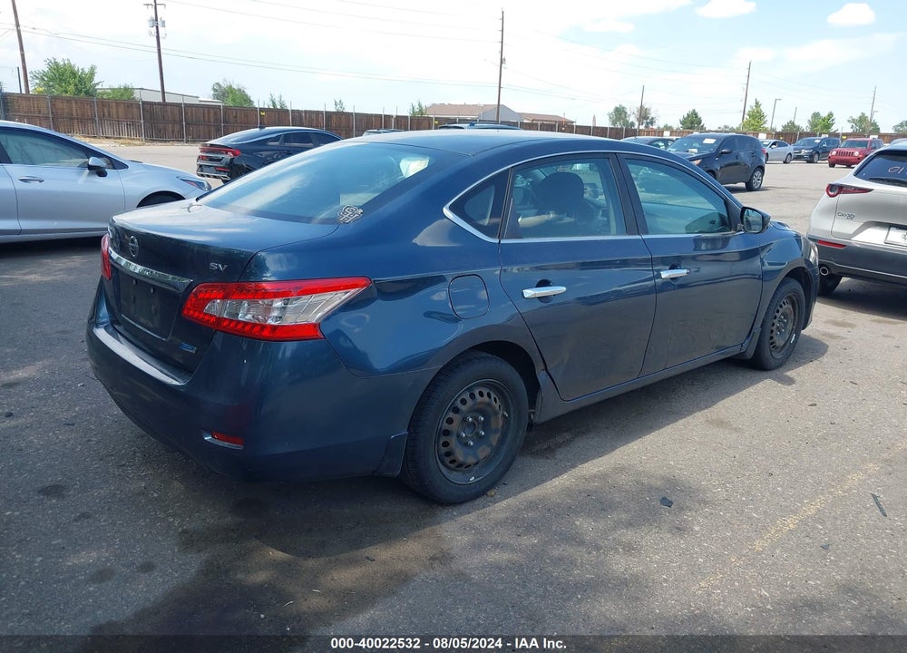 2014 NISSAN SENTRA SV VIN: 1N4AB7AP0EN850777