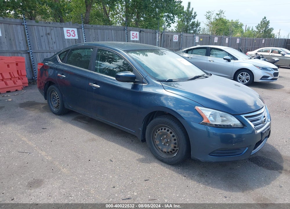 2014 NISSAN SENTRA SV VIN: 1N4AB7AP0EN850777