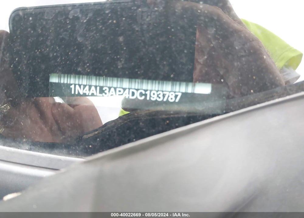2013 NISSAN ALTIMA 2.5 SV VIN: 1N4AL3AP4DC193787