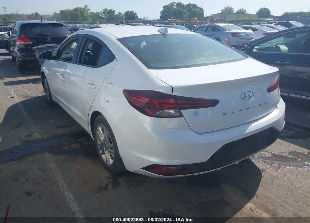 2019 HYUNDAI ELANTRA SEL VIN: 5NPD84LF2KH428143
