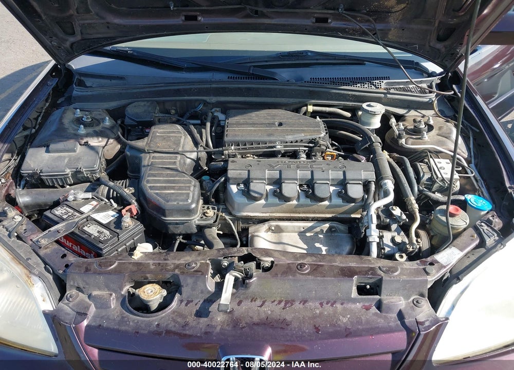 2001 HONDA CIVIC EX VIN: 2HGES26731H565681