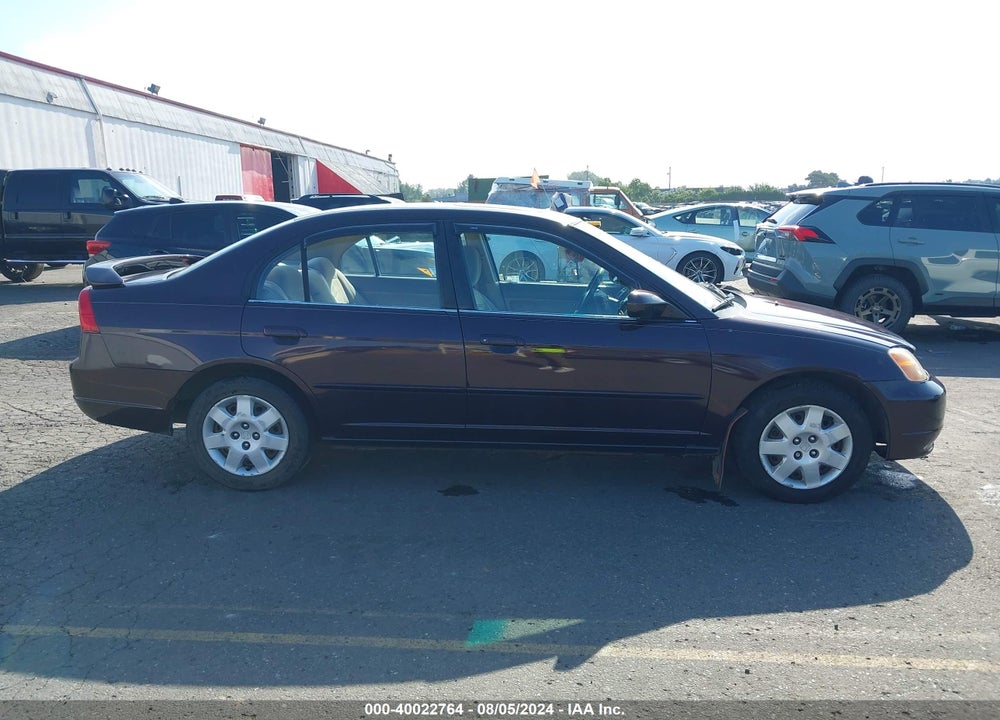 2001 HONDA CIVIC EX VIN: 2HGES26731H565681