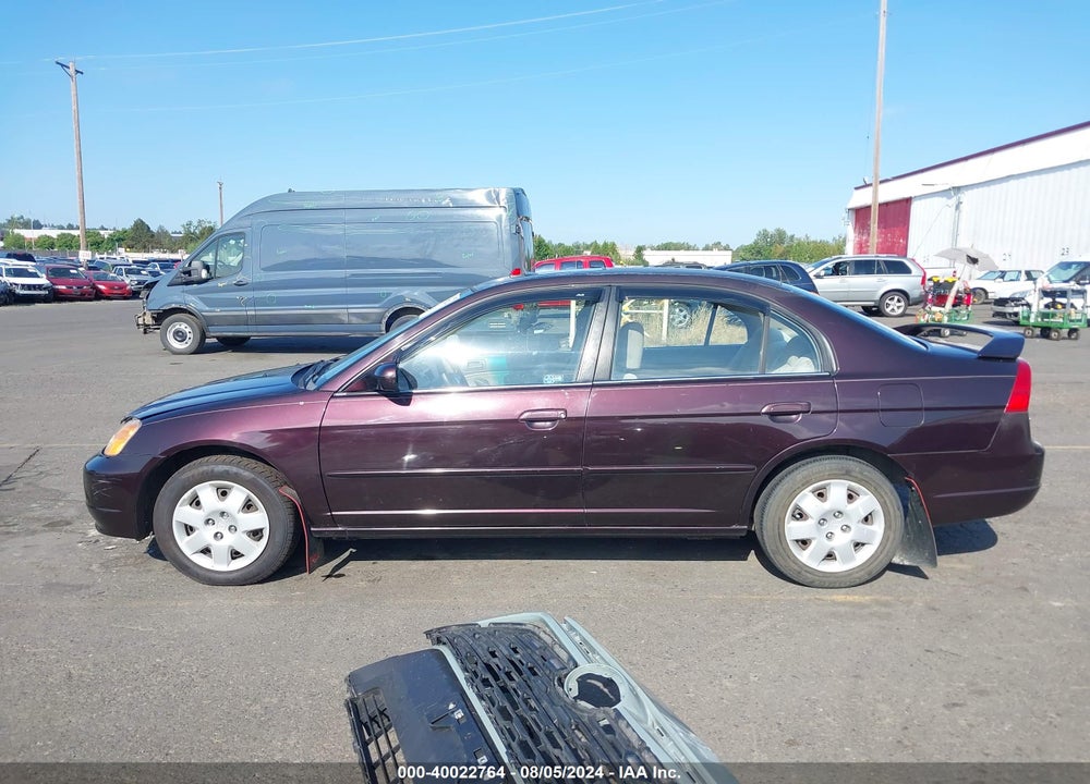 2001 HONDA CIVIC EX VIN: 2HGES26731H565681