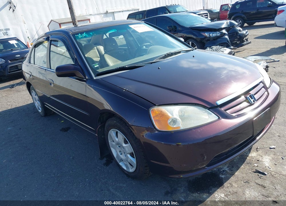 2001 HONDA CIVIC EX VIN: 2HGES26731H565681