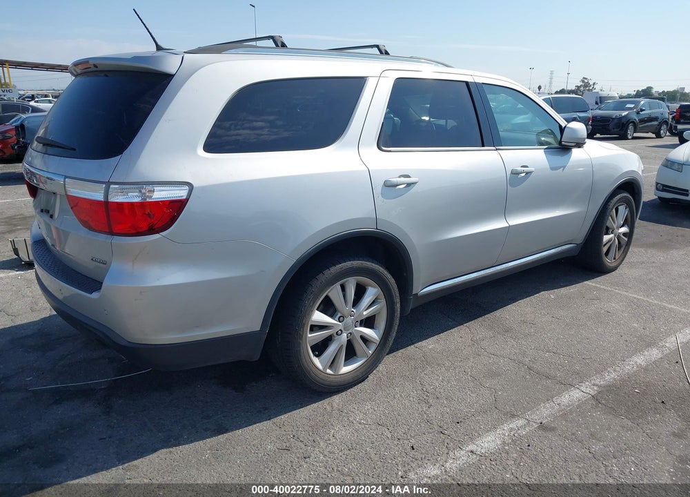 2012 DODGE DURANGO CREW VIN: 1C4SDJDT4CC362200
