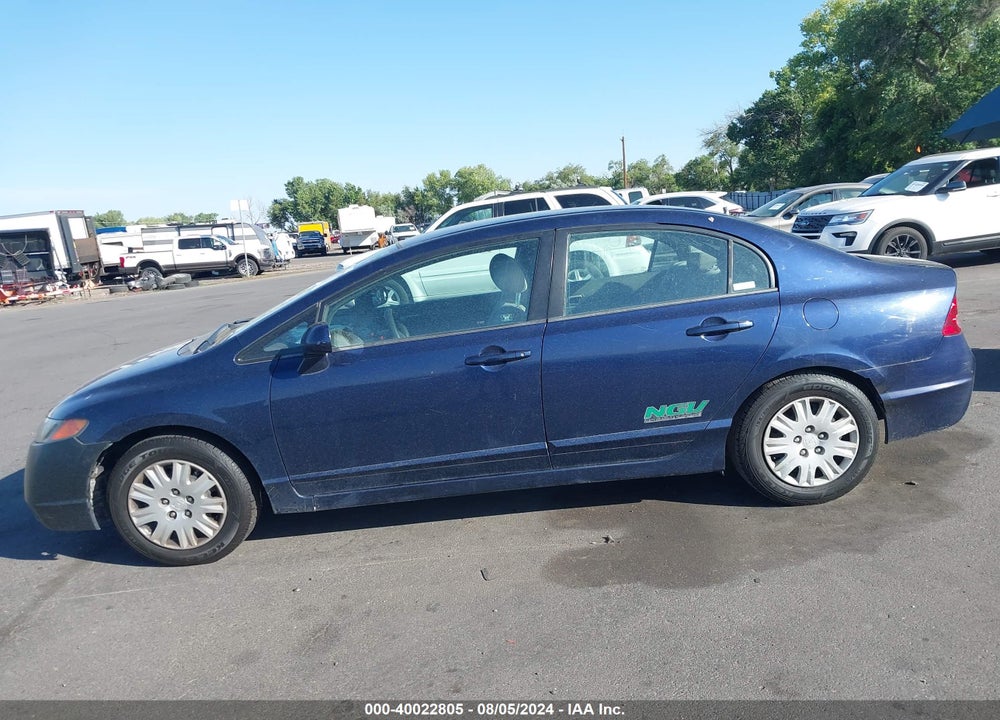 2007 HONDA CIVIC GX VIN: 1HGFA46527L000738