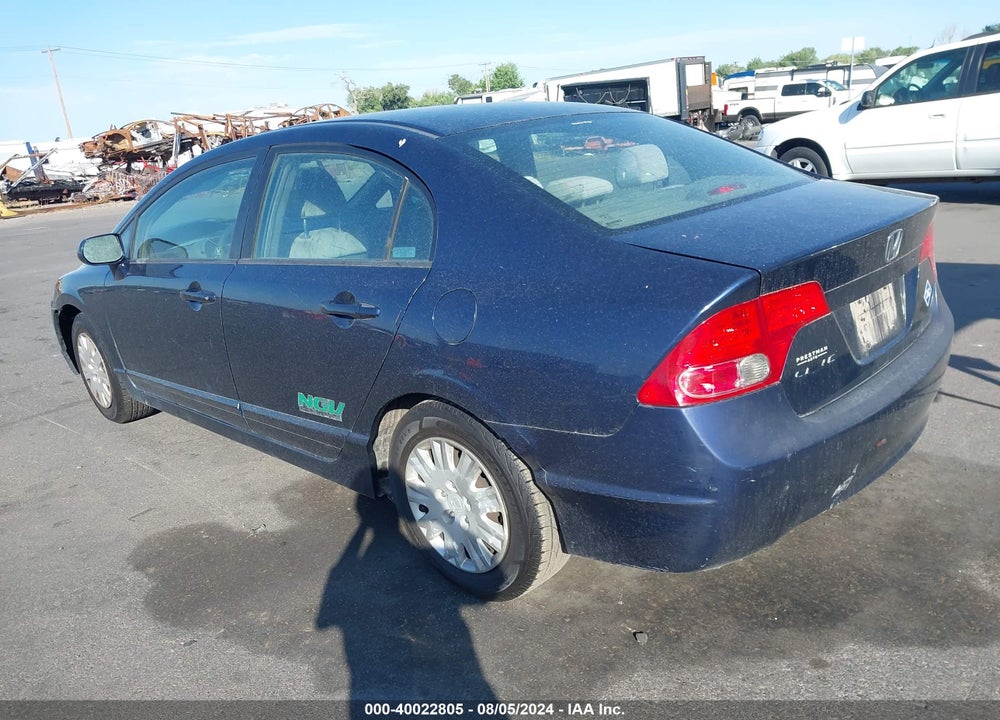 2007 HONDA CIVIC GX VIN: 1HGFA46527L000738