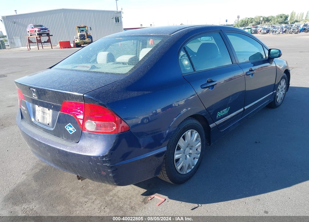 2007 HONDA CIVIC GX VIN: 1HGFA46527L000738