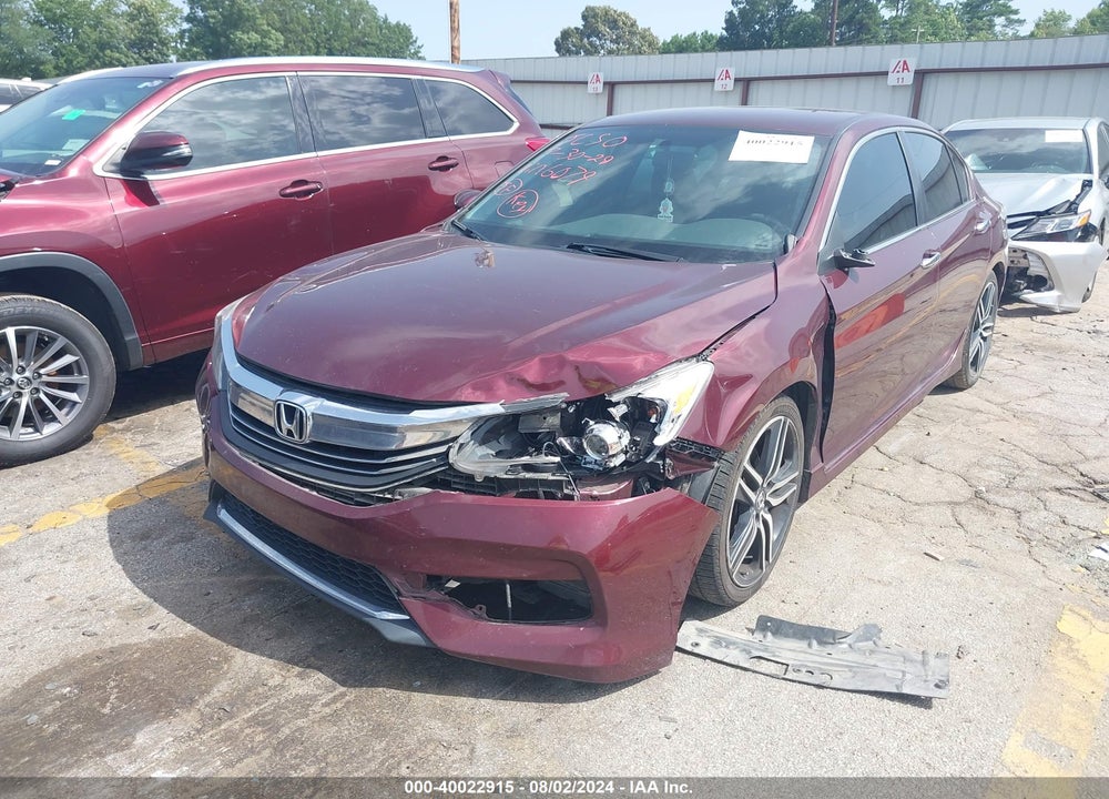 2016 HONDA ACCORD SPORT VIN: 1HGCR2F54GA116079