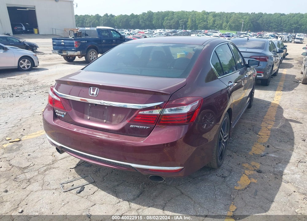 2016 HONDA ACCORD SPORT VIN: 1HGCR2F54GA116079