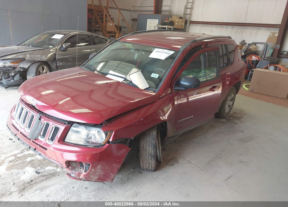 2016 JEEP COMPASS SPORT VIN: 1C4NJCBB2GD765104