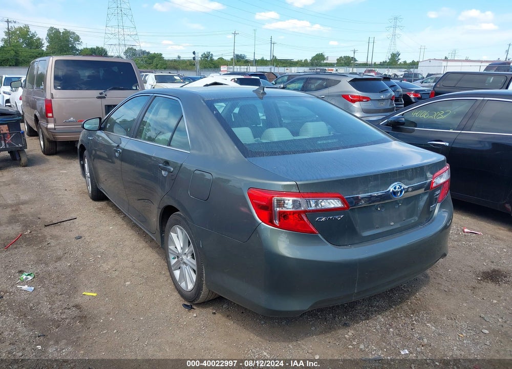 2012 TOYOTA CAMRY HYBRID XLE VIN: 4T1BD1FK4CU009210