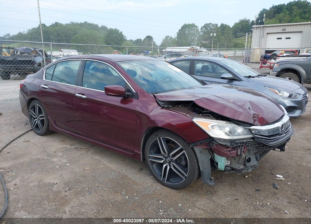 2016 HONDA ACCORD SPORT VIN: 1HGCR2F52GA202832