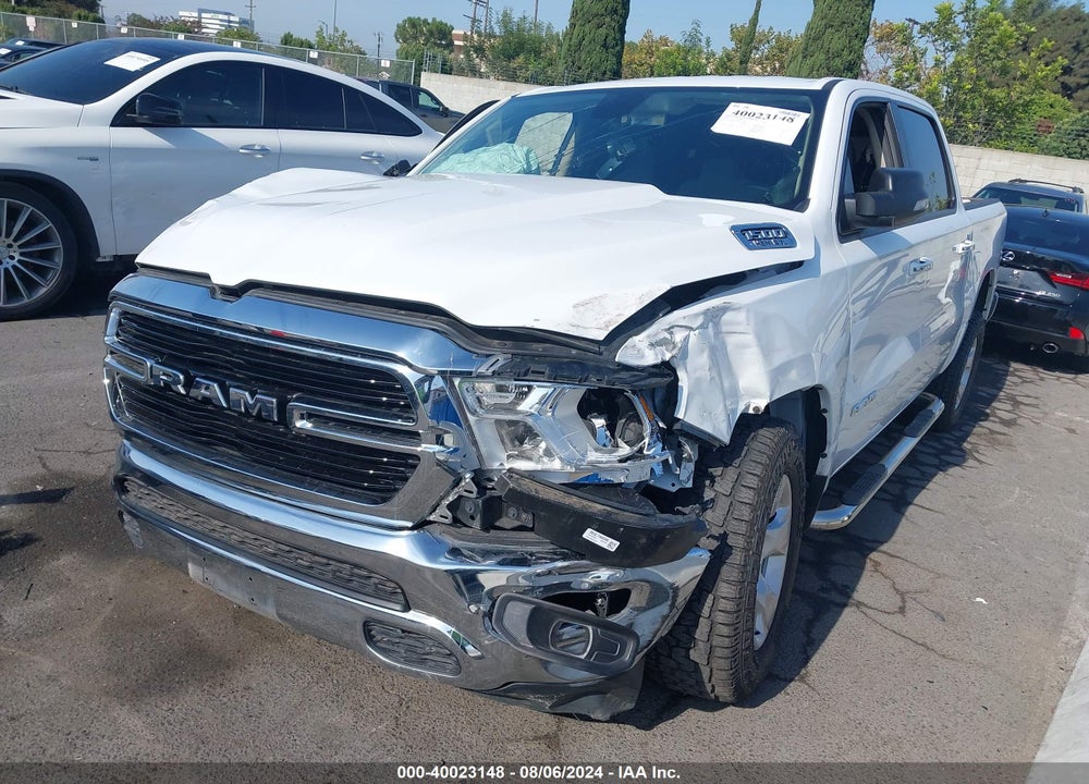 2020 RAM 1500 BIG HORN 4X2 5'7 BOX VIN: 1C6RREFTXLN152569
