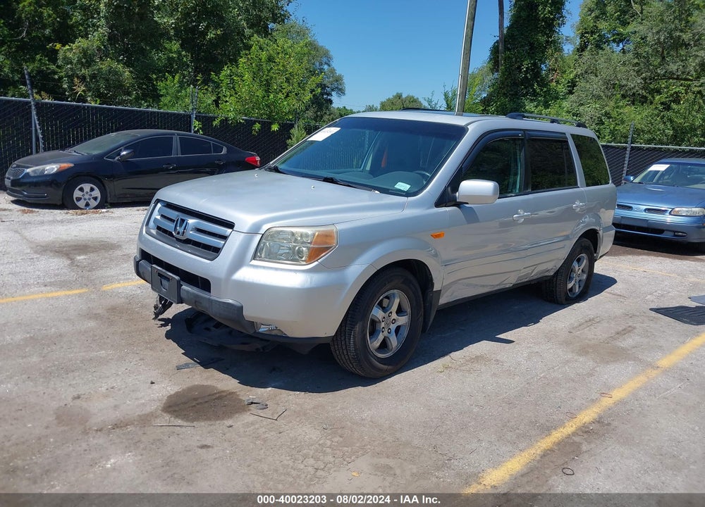 2007 HONDA PILOT EX VIN: 2HKYF18427H538615