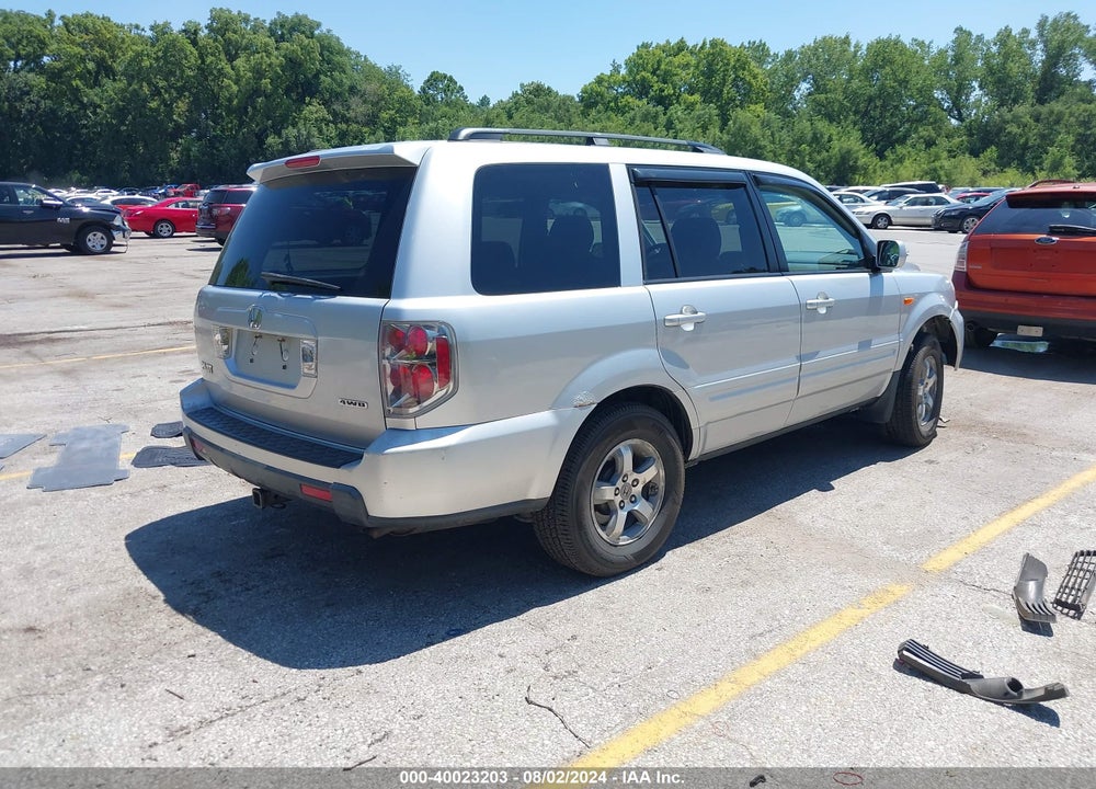 2007 HONDA PILOT EX VIN: 2HKYF18427H538615