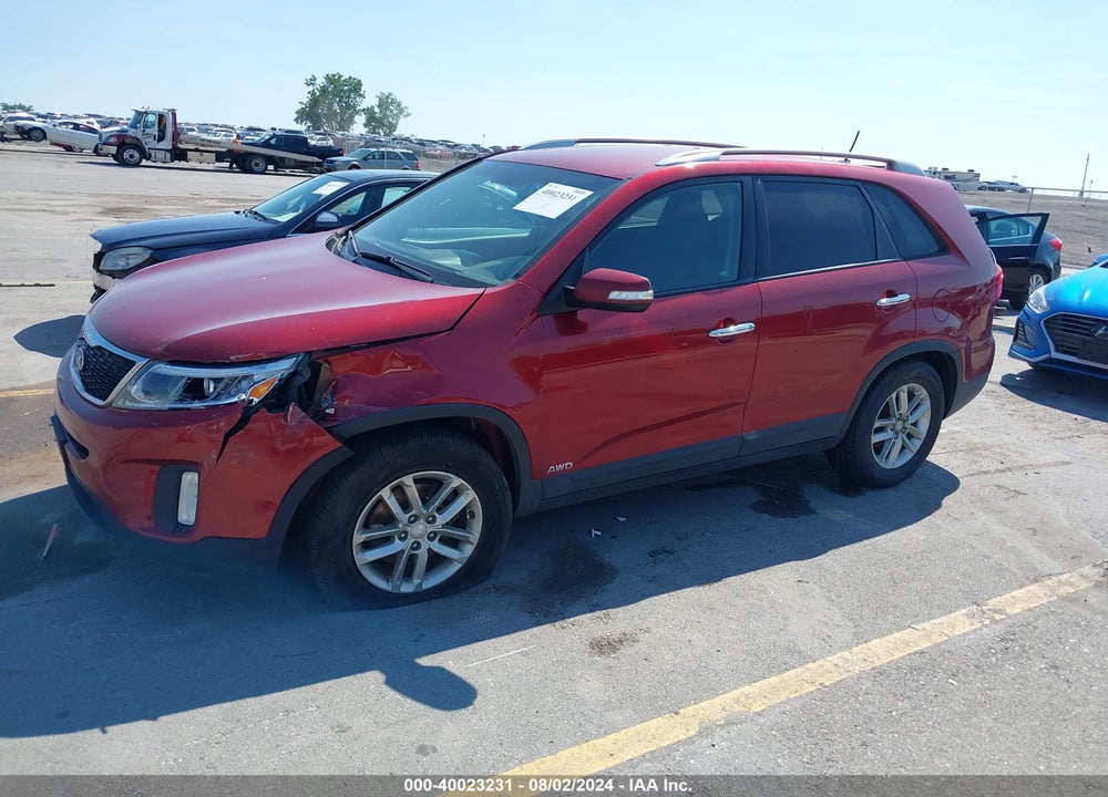 2014 KIA SORENTO LX VIN: 5XYKTCA64EG549593