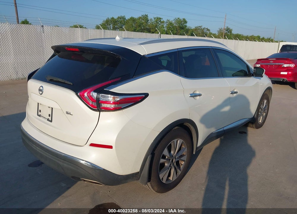 2015 NISSAN MURANO SL VIN: 5N1AZ2MG6FN248600