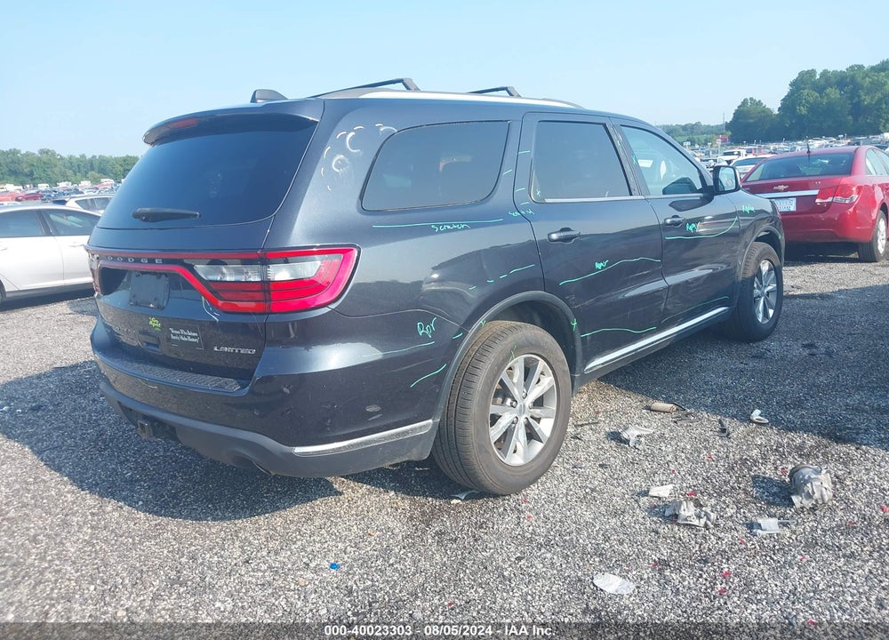 2015 DODGE DURANGO LIMITED VIN: 1C4RDJDG9FC101277