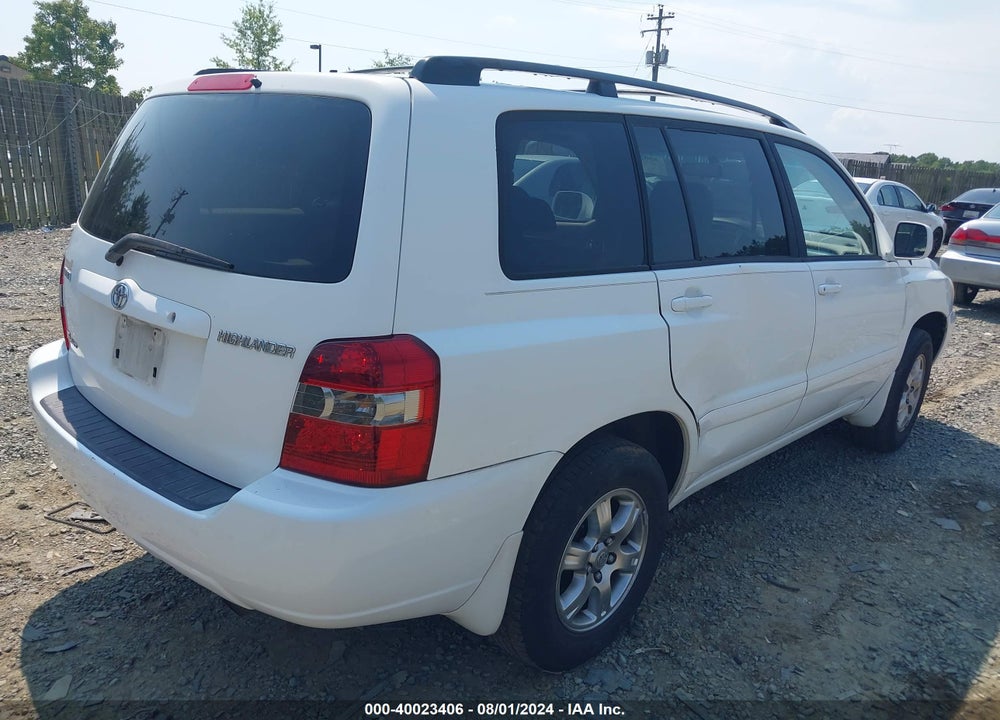 2006 TOYOTA HIGHLANDER V6 VIN: JTEEP21A260149745