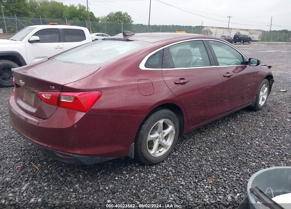 2016 CHEVROLET MALIBU LS VIN: 1G1ZB5ST7GF296916