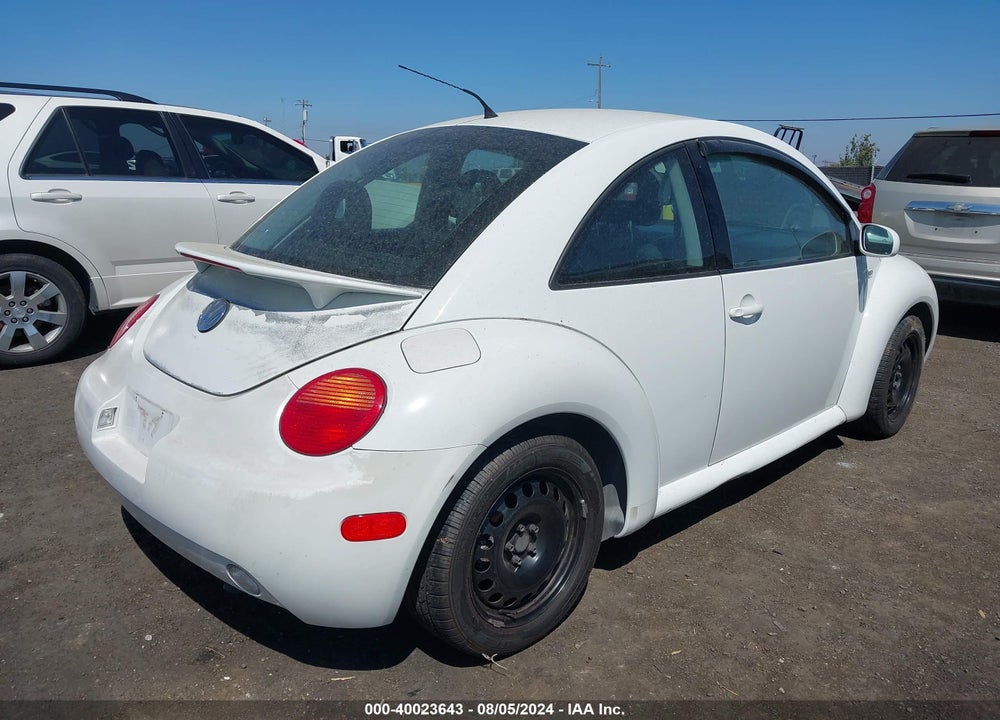 2001 VOLKSWAGEN NEW BEETLE GL VIN: 3VWBT21C31M403129