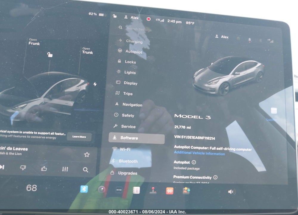 2022 TESLA MODEL 3 REAR-WHEEL DRIVE VIN: 5YJ3E1EA6NF118214