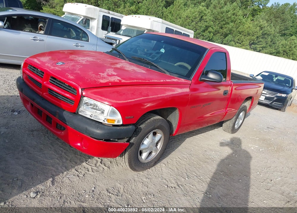 1999 DODGE DAKOTA SPORT VIN: 1B7FL26P7XS248777