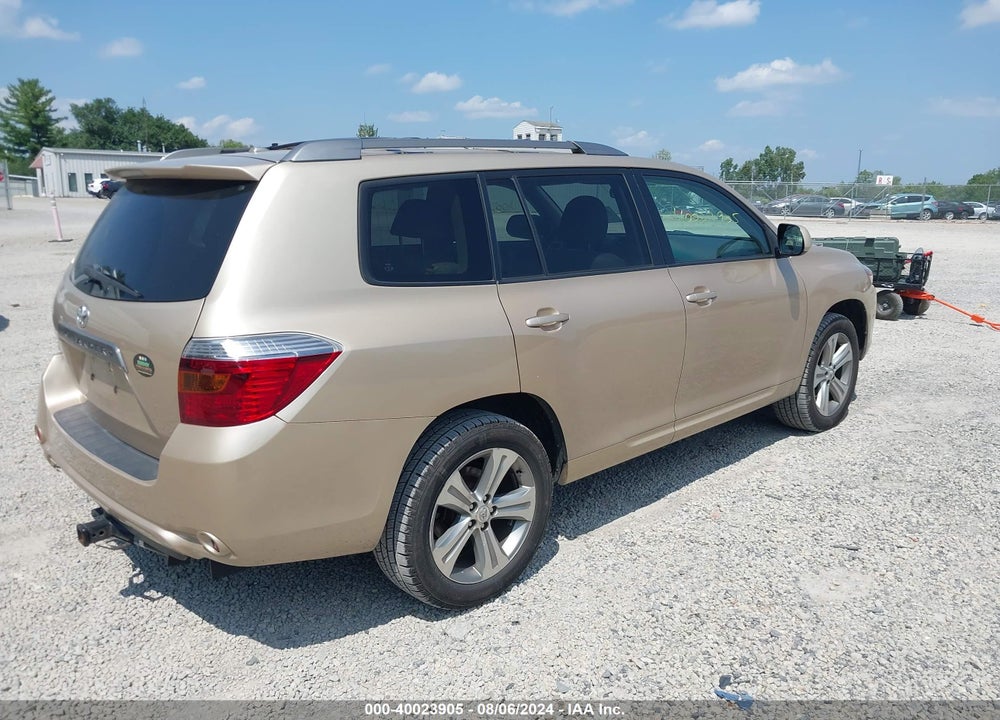 2009 TOYOTA HIGHLANDER SPORT VIN: JTEES43A292136039