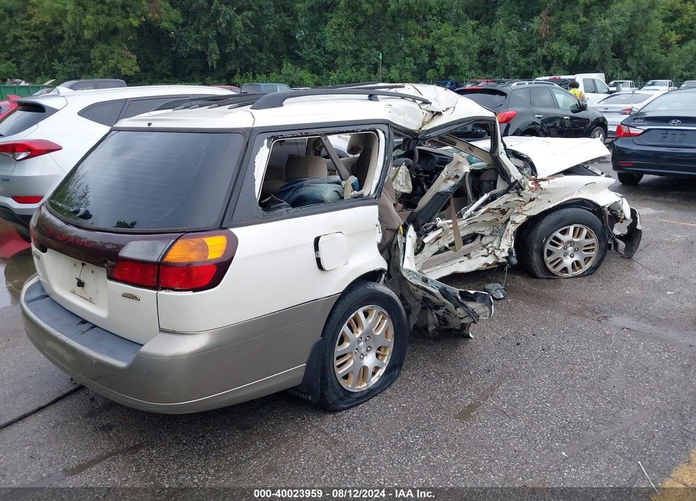 2002 SUBARU OUTBACK VIN: 4S3BH675X27655850