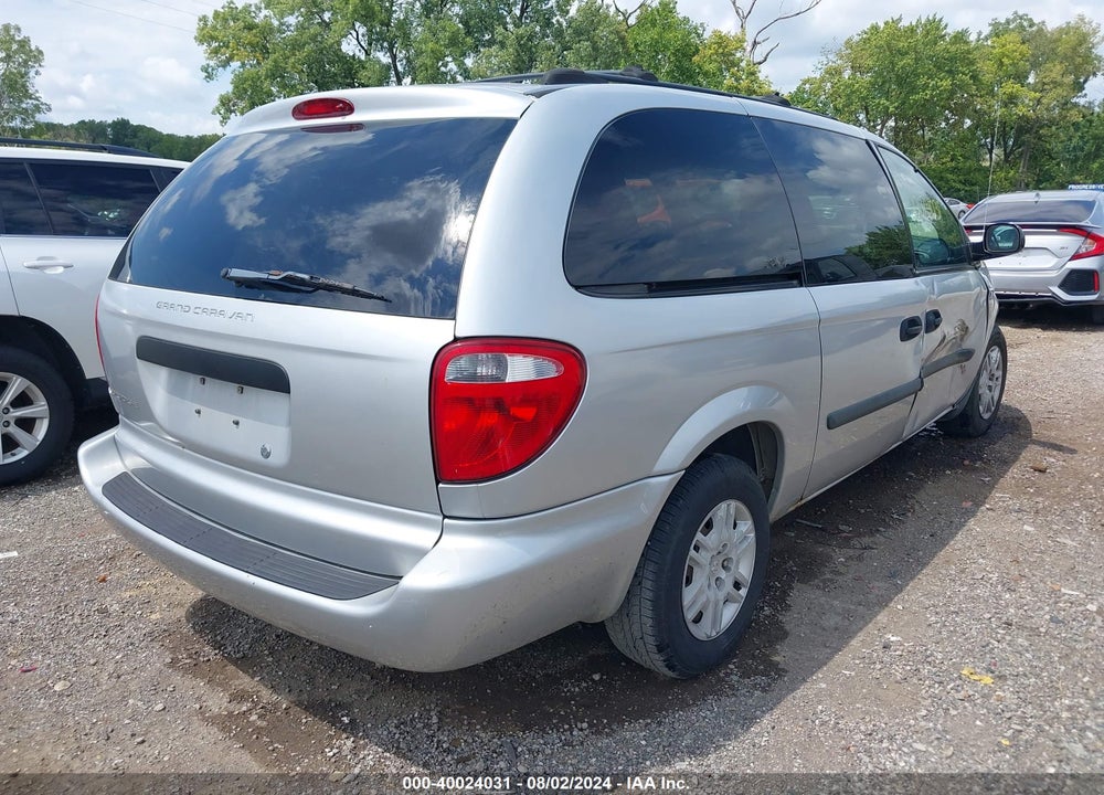 2005 DODGE GRAND CARAVAN SE VIN: 1D4GP24R25B142881