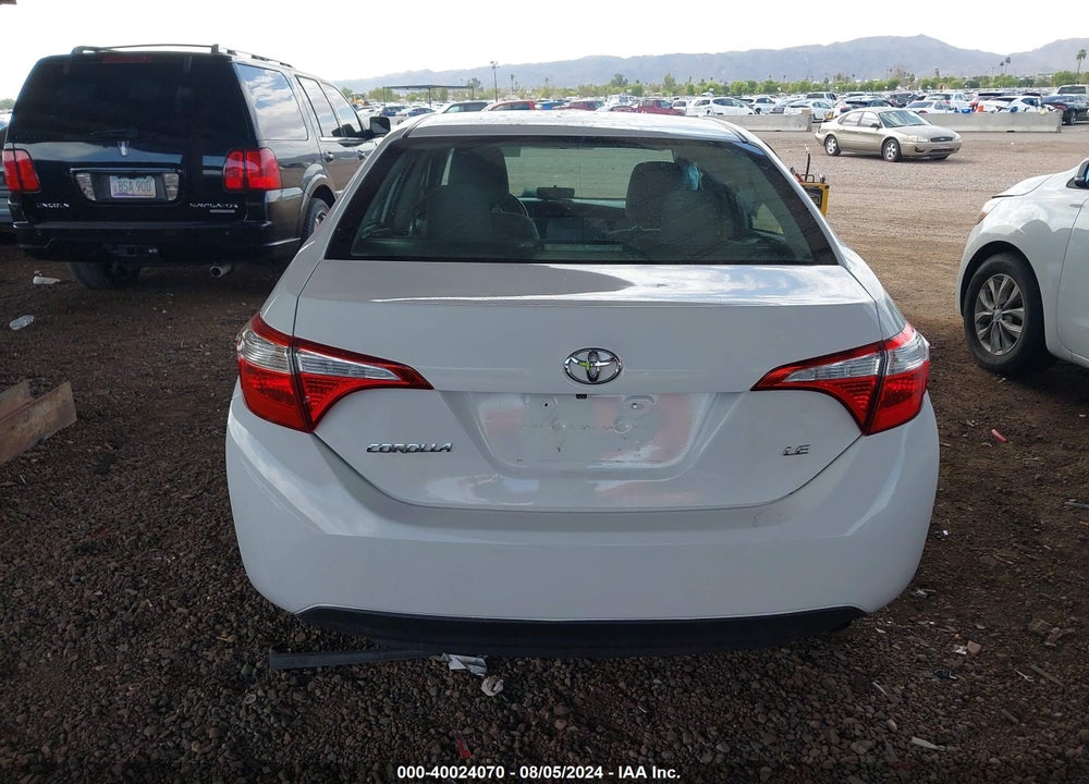 2016 TOYOTA COROLLA LE VIN: 5YFBURHE6GP396310