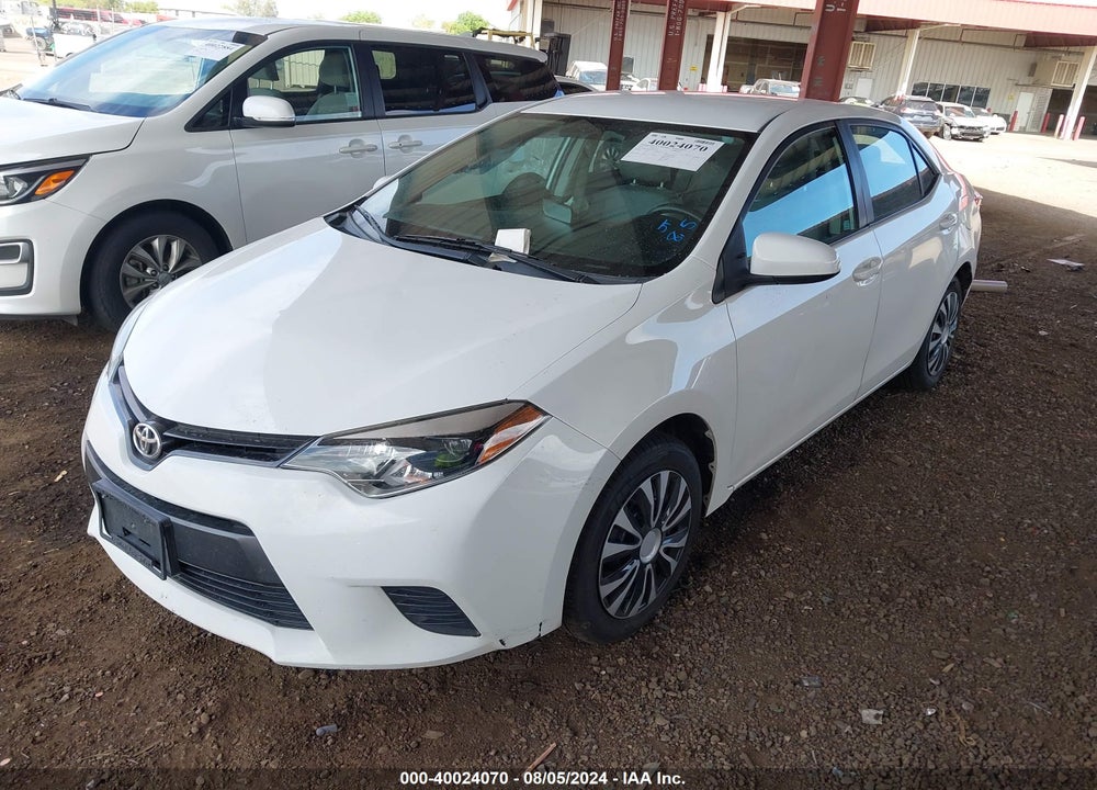 2016 TOYOTA COROLLA LE VIN: 5YFBURHE6GP396310