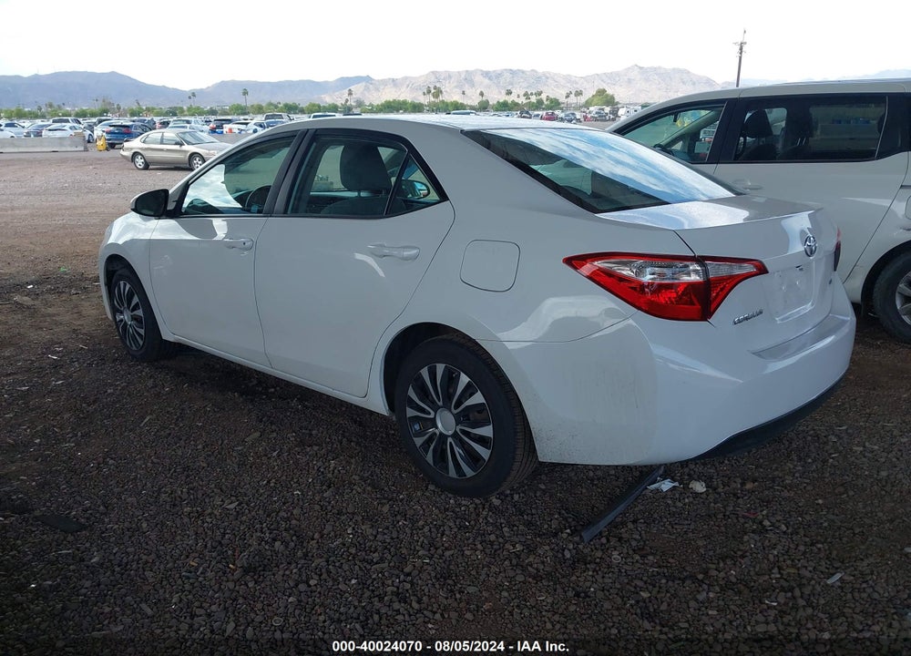 2016 TOYOTA COROLLA LE VIN: 5YFBURHE6GP396310