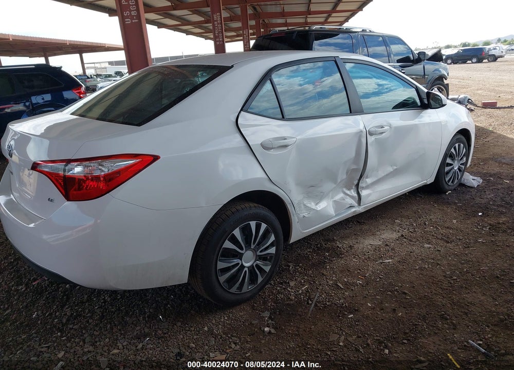 2016 TOYOTA COROLLA LE VIN: 5YFBURHE6GP396310